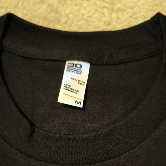 NWT Los Angeles Apparel Black and Red Graphic Tee - Picture 2 of 5